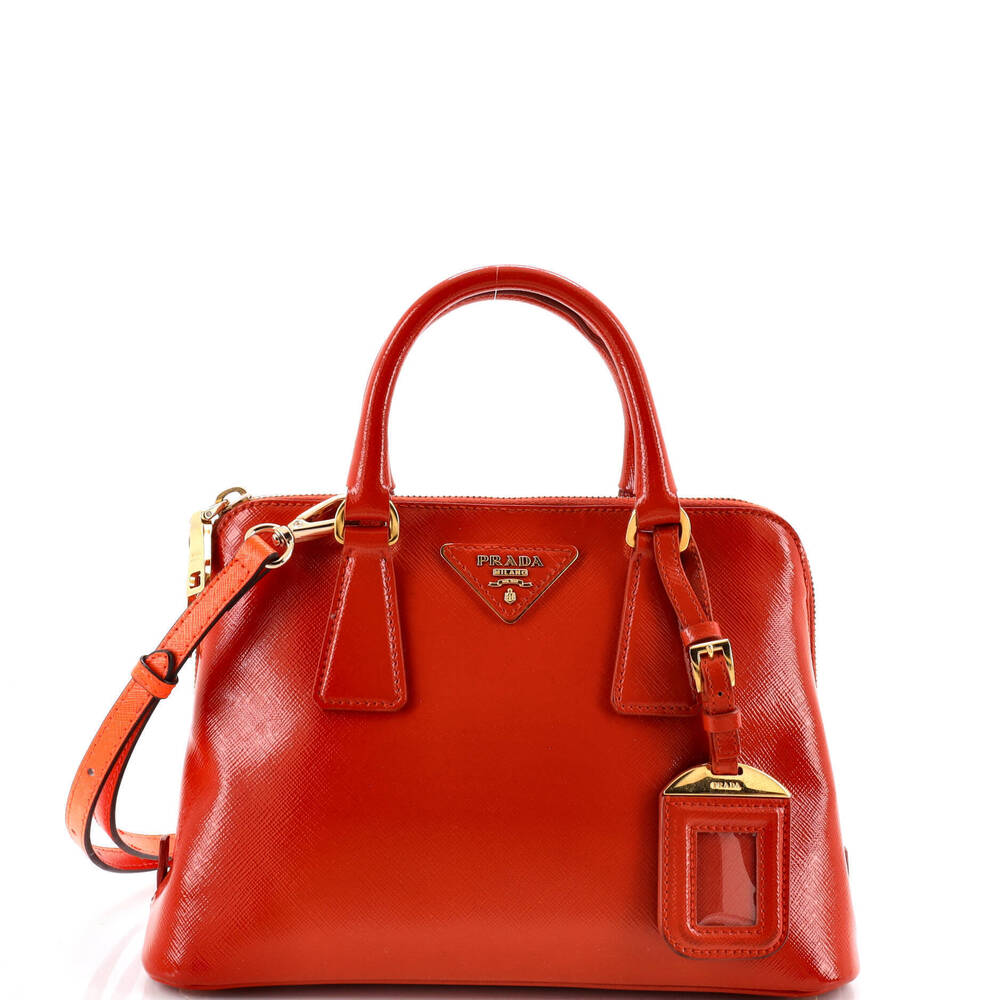 Prada Small Promenade Bag Vernice Saffiano Leather